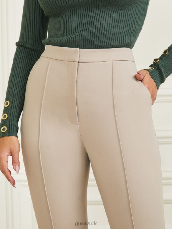 GUESS Women Logan Straight Leg Pant Natural Siena Apparel V28V62121
