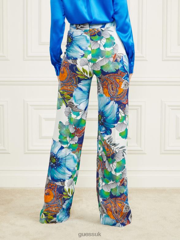 GUESS Women Lucy Pant Lucky Charm Print Apparel V28V62080