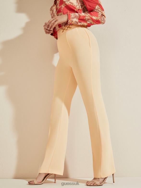GUESS Women Maryam Pant Whistful Peach Apparel V28V62298