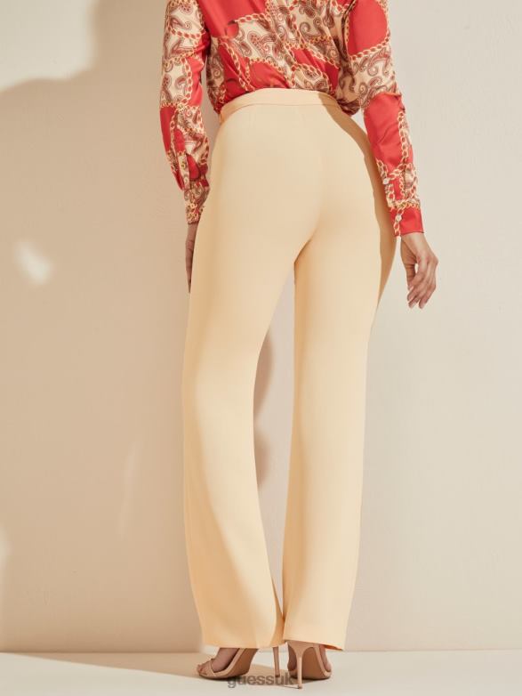 GUESS Women Maryam Pant Whistful Peach Apparel V28V62298