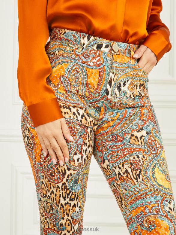 GUESS Women Phoenix Rising Stiletto No. 97 Skinny Jeans Phoenix Rising Print Apparel V28V62286