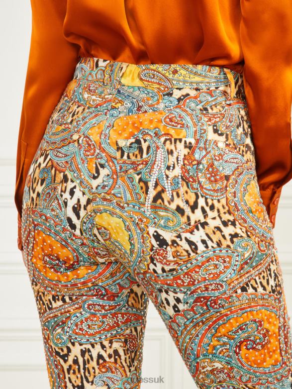 GUESS Women Phoenix Rising Stiletto No. 97 Skinny Jeans Phoenix Rising Print Apparel V28V62286