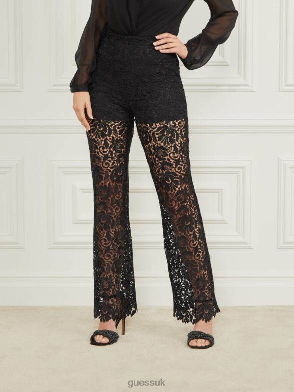GUESS Women Primrose Lace Pant Black Apparel V28V62061