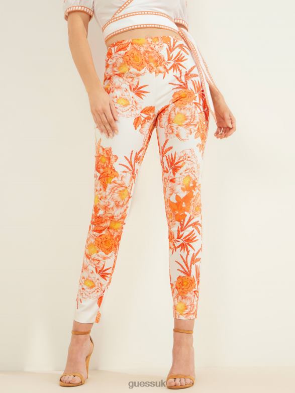 GUESS Women San Lucas Elle Capri Pant San Lucas Floral Apparel V28V62214