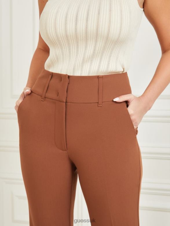 GUESS Women Shelly Pant Brown Beauty Apparel V28V62295