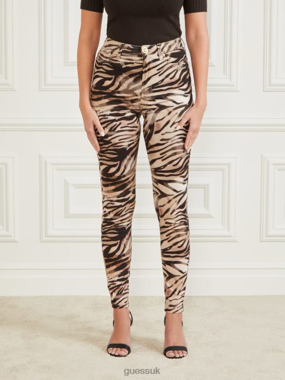 GUESS Women Smoke and Mirrors Stiletto 99 Pant Smoke And Mirrors Print Apparel V28V62282