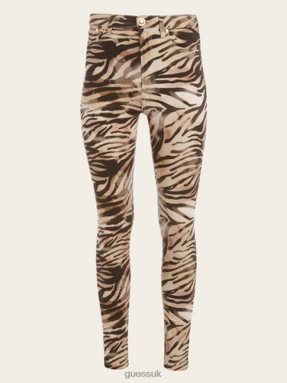 GUESS Women Smoke and Mirrors Stiletto 99 Pant Smoke And Mirrors Print Apparel V28V62282