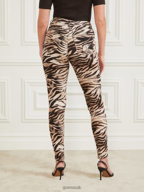 GUESS Women Smoke and Mirrors Stiletto 99 Pant Smoke And Mirrors Print Apparel V28V62282