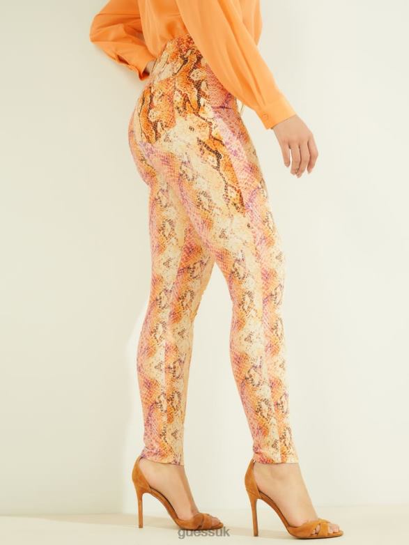 GUESS Women Snakeskin Stiletto No. 97 Skinny Jean Sonora Skin Apparel V28V6282