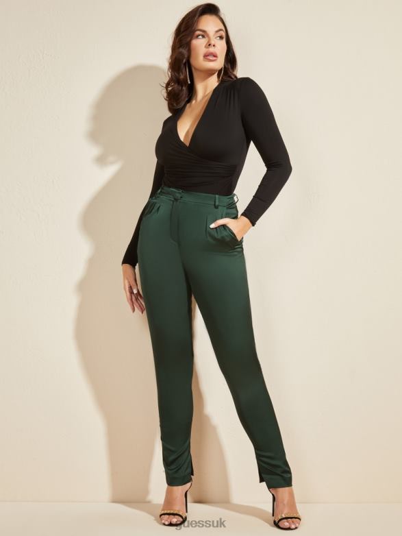 GUESS Women Studio Pant Chenille Green Apparel V28V62297