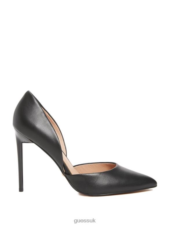 GUESS Women Heartbreaker Leather d'Orsay Pump Black Footwear V28V63424
