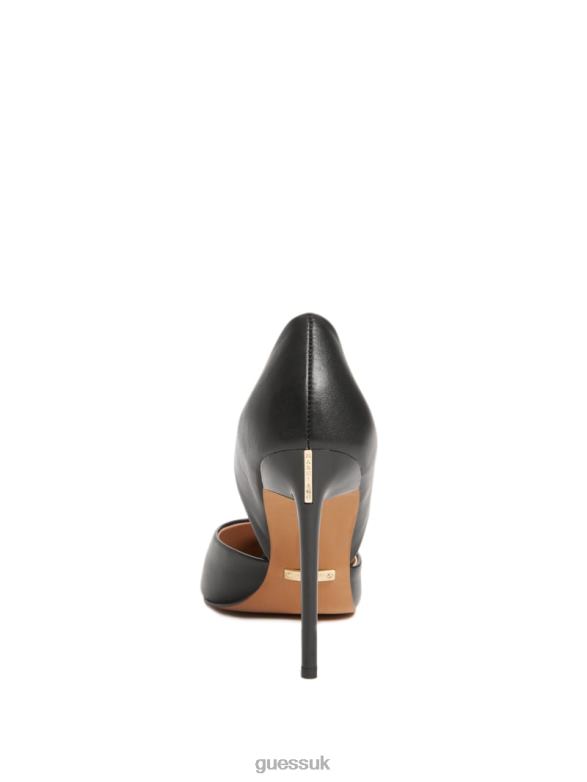 GUESS Women Heartbreaker Leather d'Orsay Pump Black Footwear V28V63424