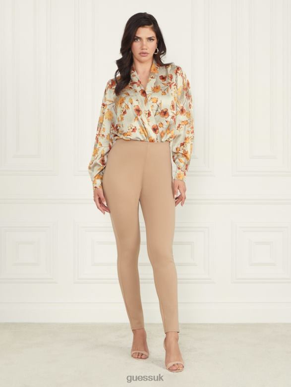 GUESS Women Autumn Dusk Bodysuit Autumn Dusk Print Apparel V28V61234