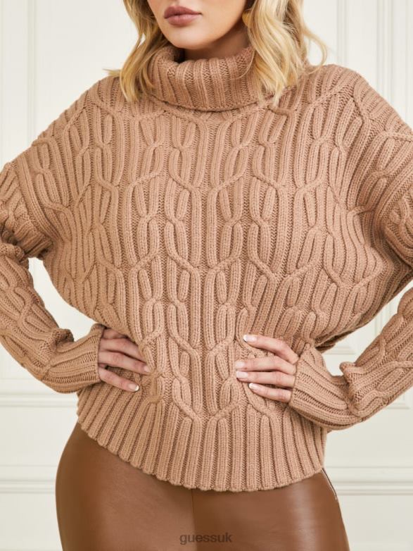 GUESS Women Ellarose Sweater Top Blonde Ambition Apparel V28V61541