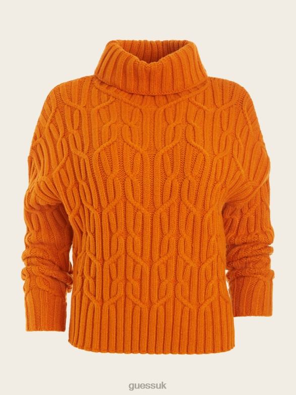 GUESS Women Ellarose Sweater Top Island Sunset Apparel V28V61617