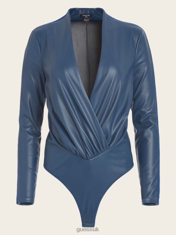 GUESS Women Hype Bodysuit Dark Denim Apparel V28V61216