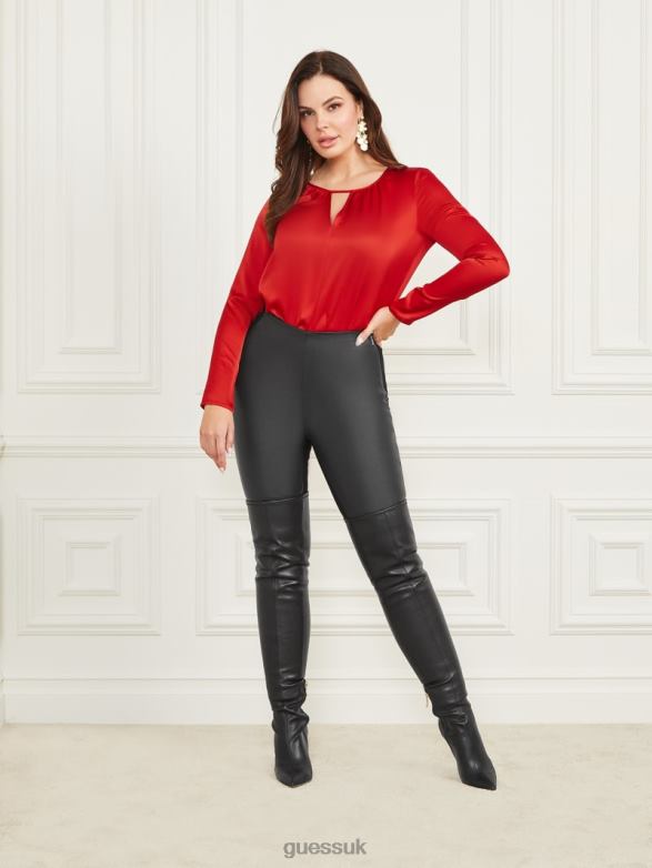 GUESS Women Jenni Bodysuit Red Hot Apparel V28V61521