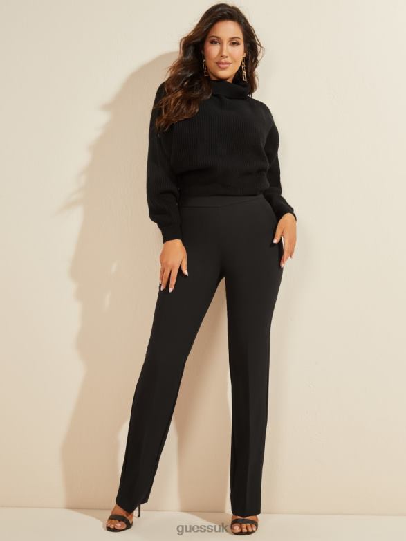 GUESS Women Snuggle Up Cashmere Sweater Black Apparel V28V6998
