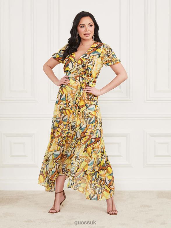 GUESS Women Top Golden Wing Print Apparel V28V61412