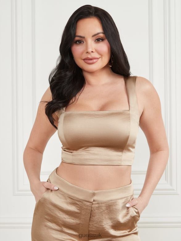 GUESS Women Vera Crop Top Mindful Multi Apparel V28V61131