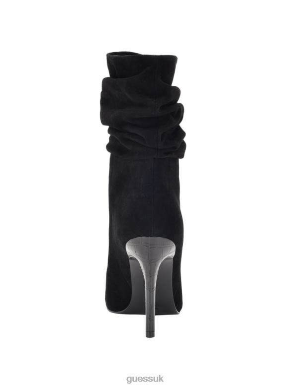 GUESS Women Backy Suede Slouch Bootie Black Footwear V28V63515