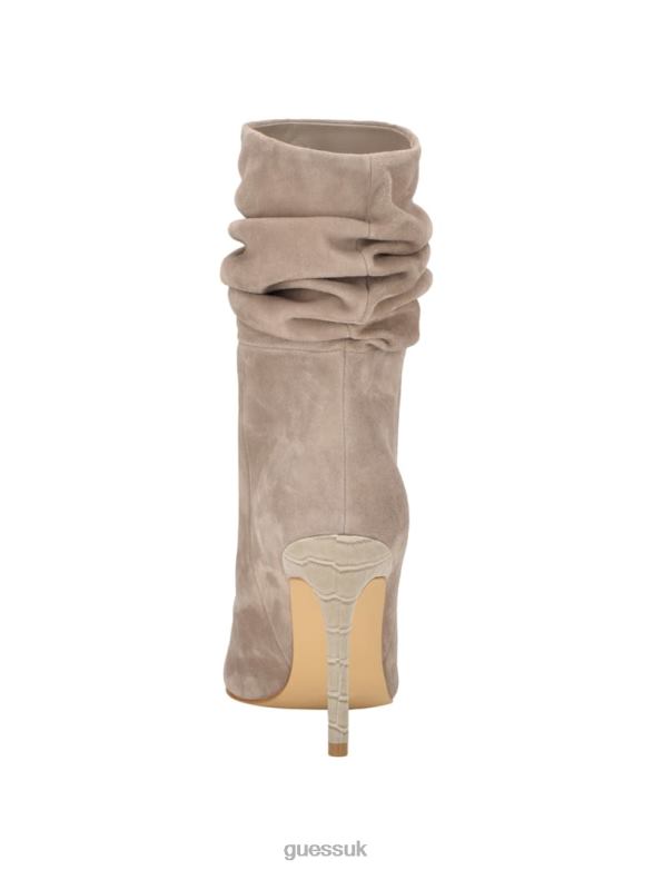 GUESS Women Backy Suede Slouch Bootie Taupe Footwear V28V63513