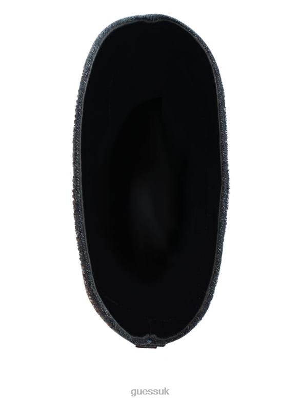 GUESS Women Bralyn Rhinestone Knee-High Boots Black Footwear V28V63527