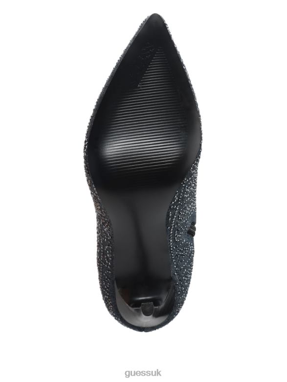 GUESS Women Bralyn Rhinestone Knee-High Boots Black Footwear V28V63527