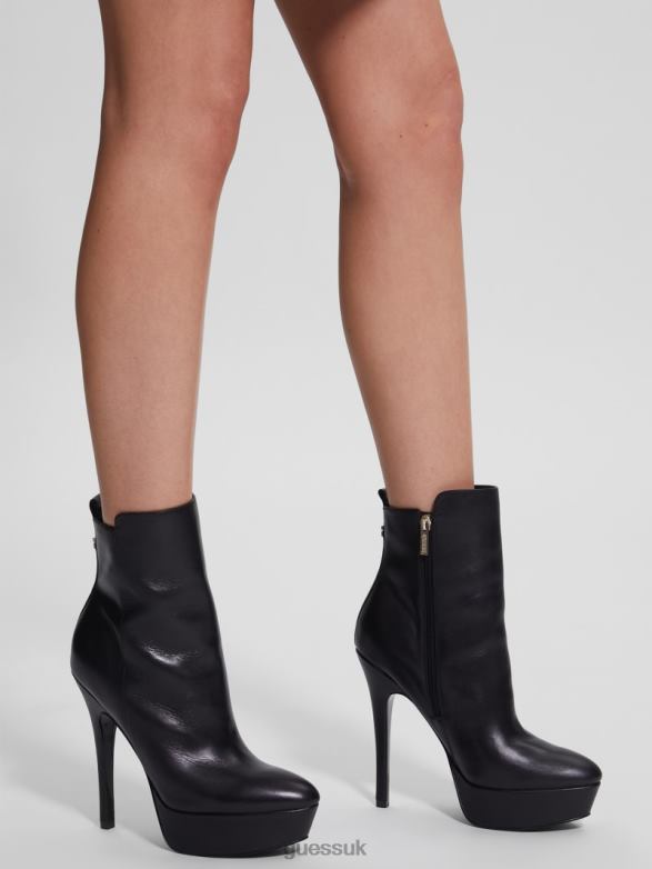 GUESS Women Caddy Platform Bootie Black Footwear V28V63519