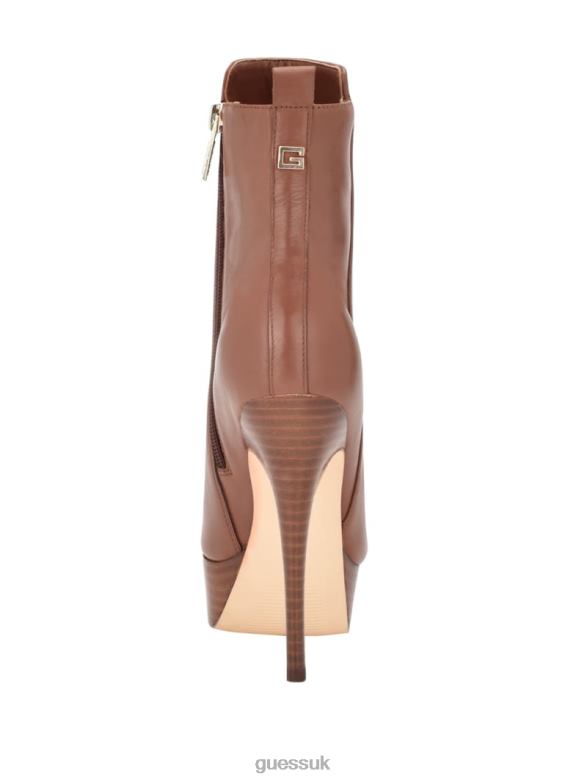 GUESS Women Caddy Platform Bootie Medium Brown Footwear V28V63518