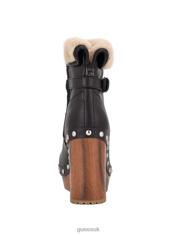 GUESS Women Damina Faux-Fur Lined Booties Black Footwear V28V63530