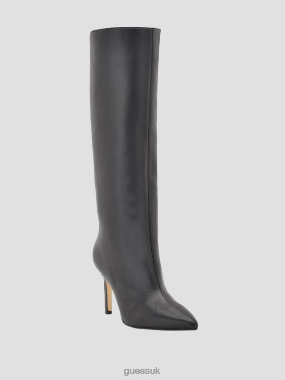 GUESS Women Dayton Faux-Leather Knee-High Boots Black Footwear V28V63524
