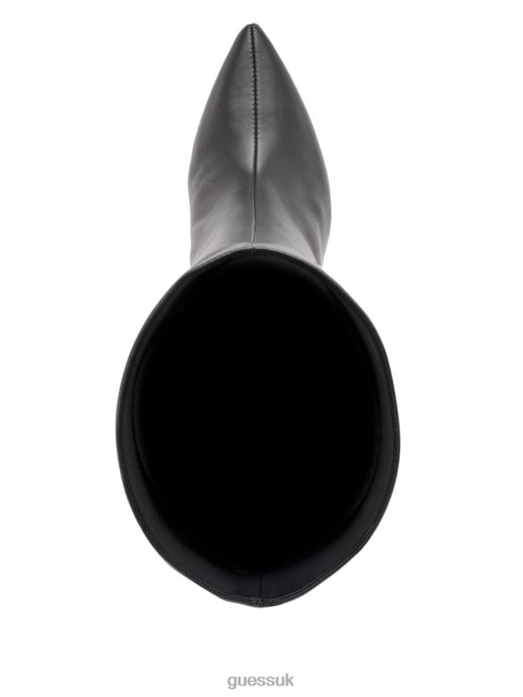 GUESS Women Dayton Faux-Leather Knee-High Boots Black Footwear V28V63524