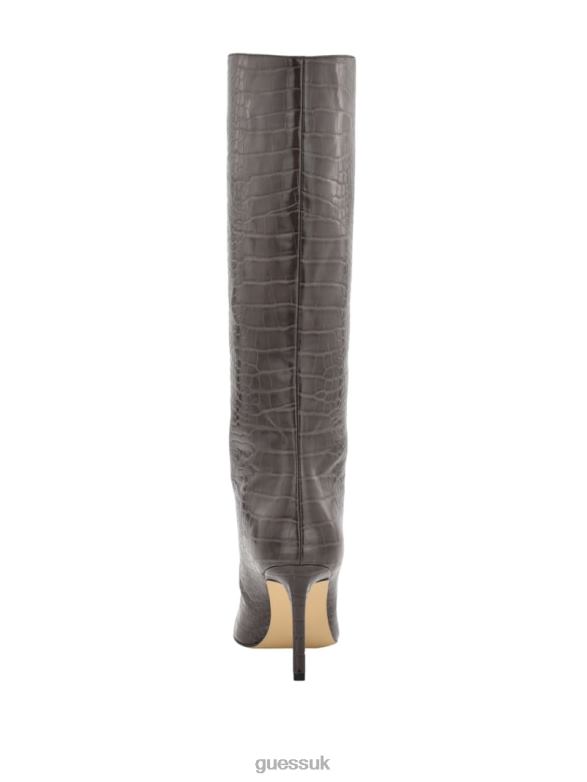 GUESS Women Dayton Faux-Leather Knee-High Boots Dark Brown Footwear V28V63523