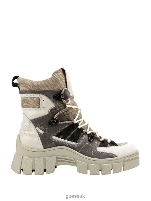 GUESS Women Haler Hiker Boots Medium Natural 101 Footwear V28V63535