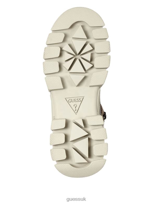 GUESS Women Haler Hiker Boots Medium Natural 101 Footwear V28V63535