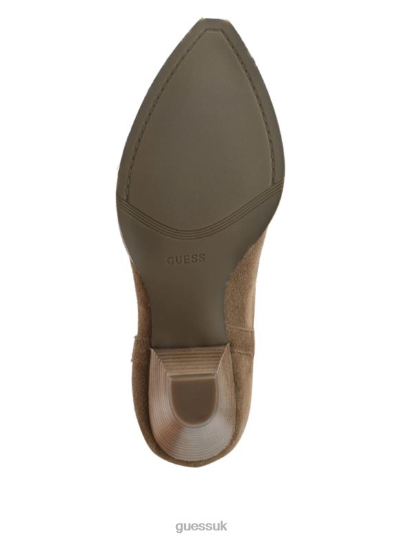 GUESS Women Odilia Cowboy Boots Medium Brown Footwear V28V63511