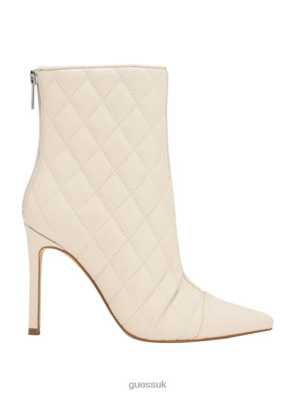 GUESS Women Simoney Zip-Up Booties Ivory 150 Footwear V28V63532