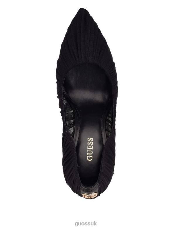 GUESS Women Gabby Sheer Pumps Black1 Footwear V28V63407
