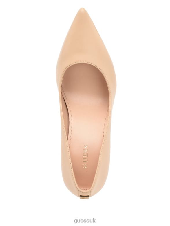 GUESS Women Seanna Suede Pump Light Natural 110 Footwear V28V63403