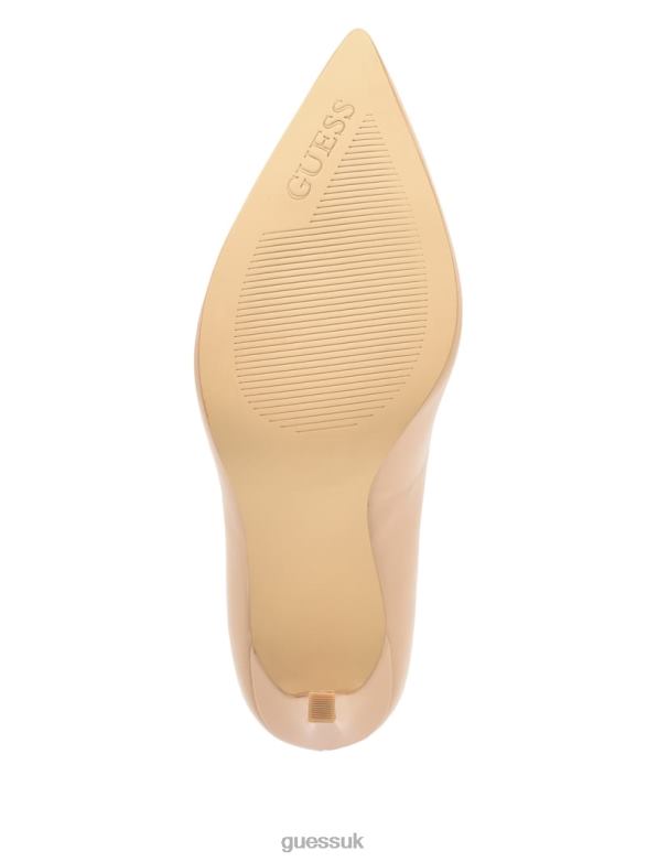 GUESS Women Seanna Suede Pump Light Natural 110 Footwear V28V63403