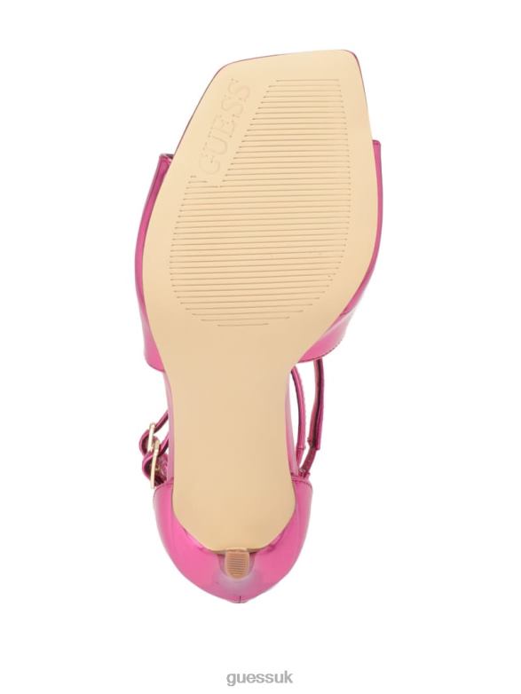 GUESS Women Sella Strappy Stiletto Heels Medium Pink Footwear V28V63390