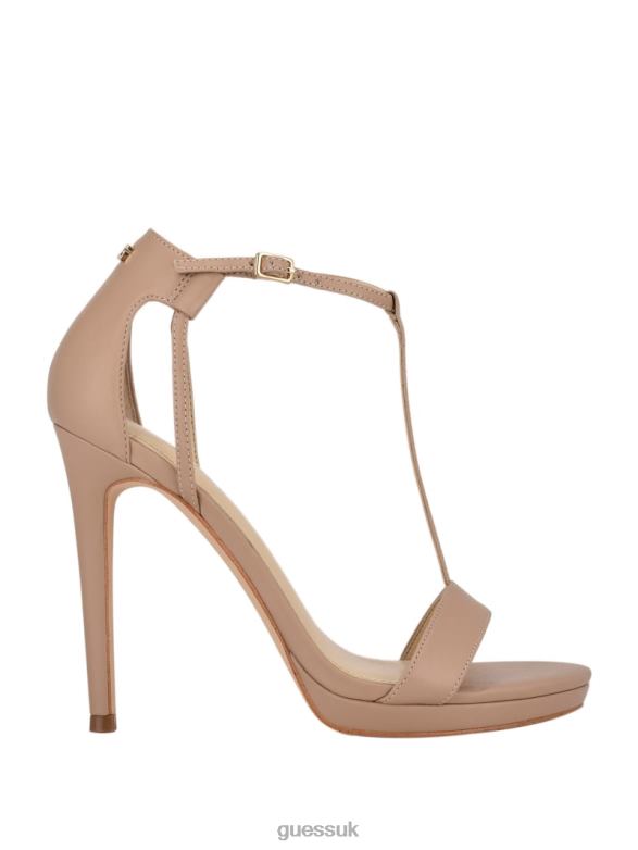 GUESS Women Tecru T-Strap Stilettos Mnall Footwear V28V63484