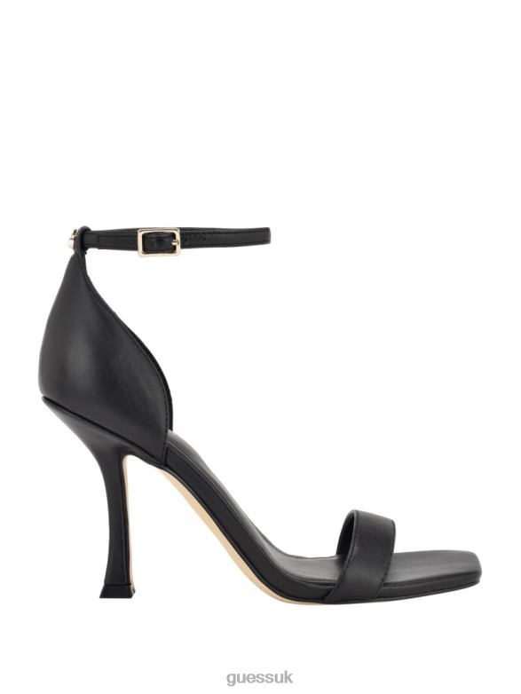 GUESS Women Yael Leather Heels Black Footwear V28V63397