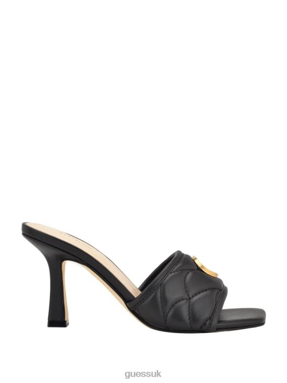 GUESS Women Yana G Logo Heeled Mules Black Footwear V28V63426
