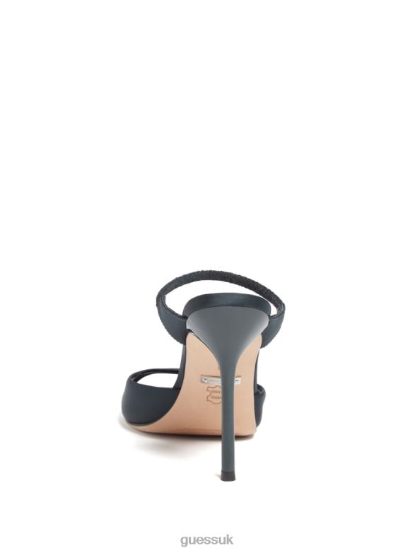 GUESS Women Brielle Satin Sandal Green Footwear V28V63439