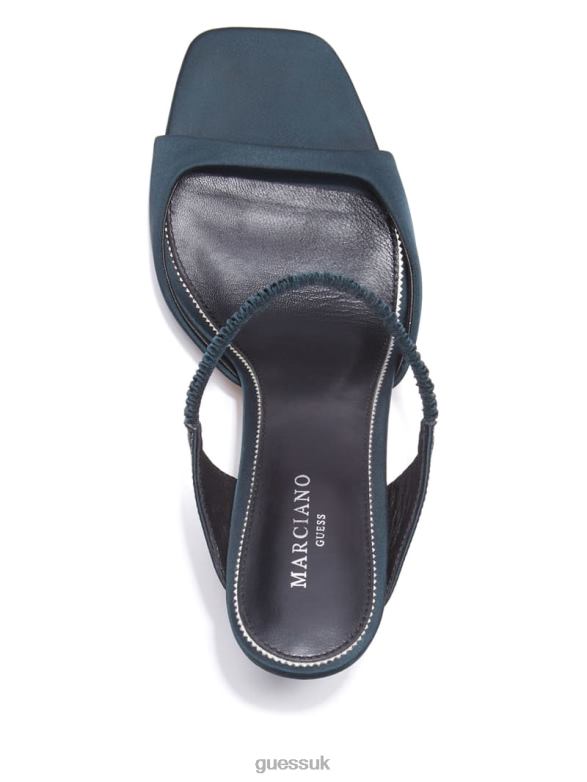 GUESS Women Brielle Satin Sandal Green Footwear V28V63439