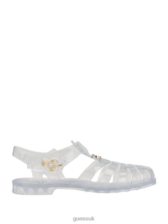GUESS Women Jellie Sandals Clear Footwear V28V63470