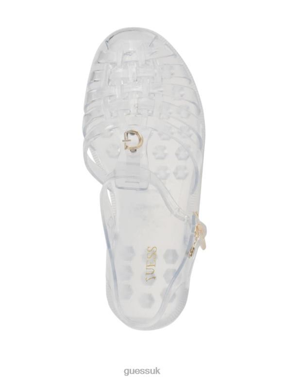 GUESS Women Jellie Sandals Clear Footwear V28V63470