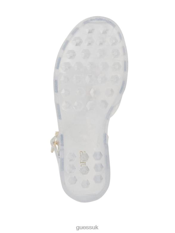 GUESS Women Jellie Sandals Clear Footwear V28V63470